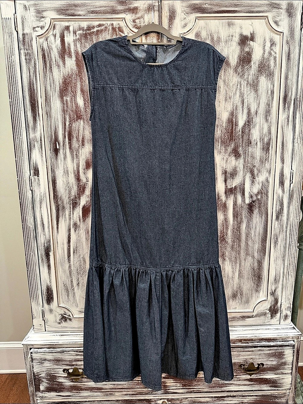 NWOT SHEIN Infinity Styles Denim Midi Dress Size Small